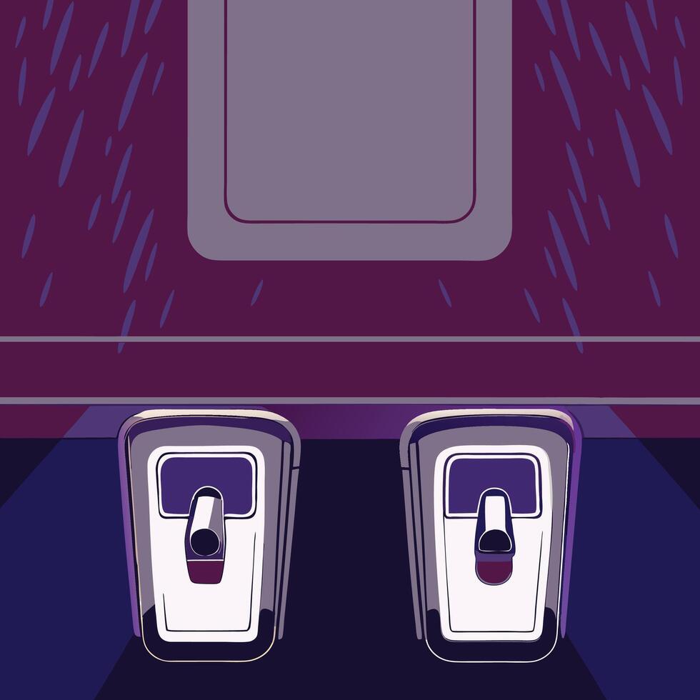 Dual Dispensers Abstract Illustration vector