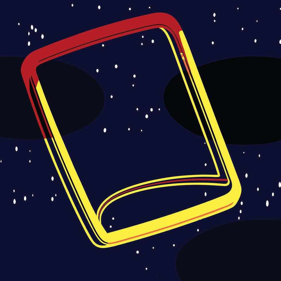 Cosmic Frame Abstract Space Art vector