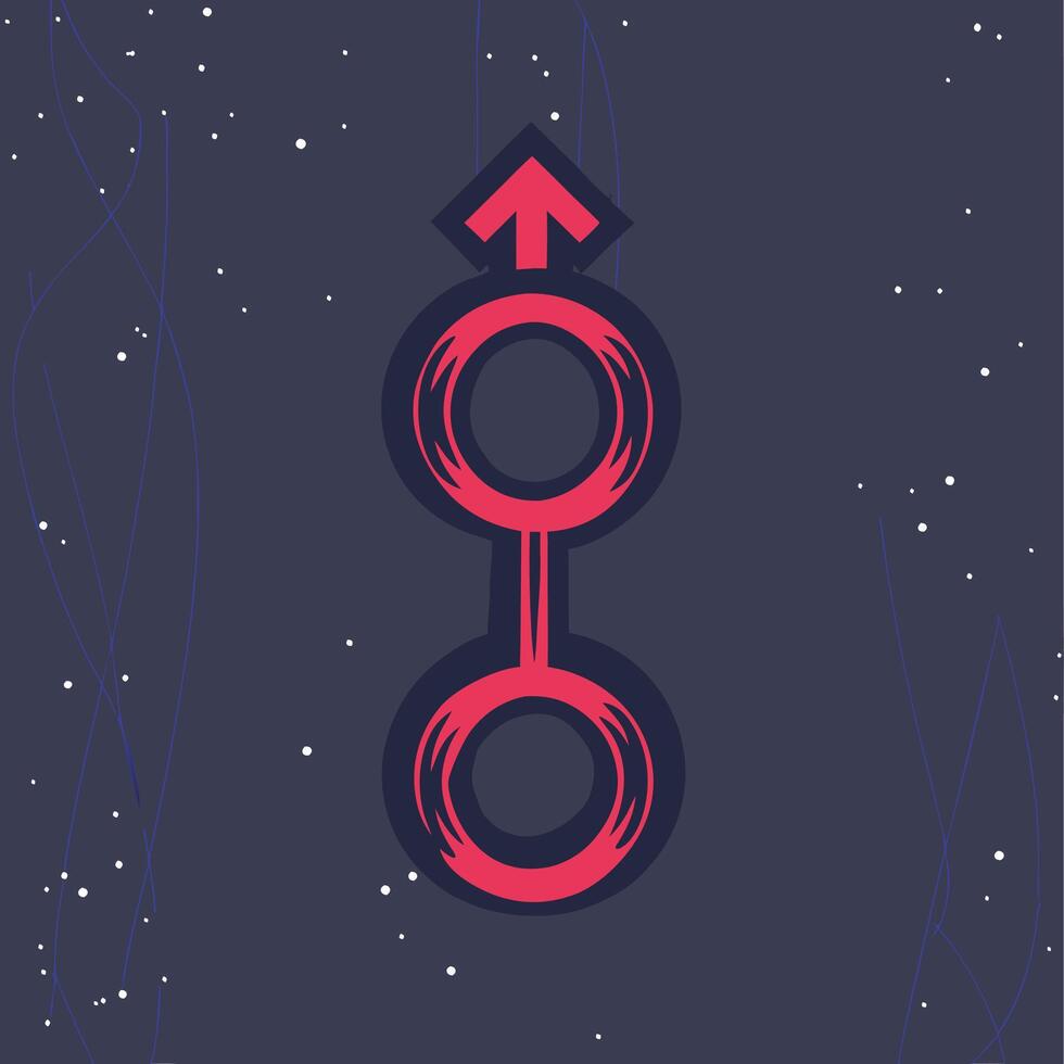 Abstract Symbol Upward Progression, Circular Pathways vector