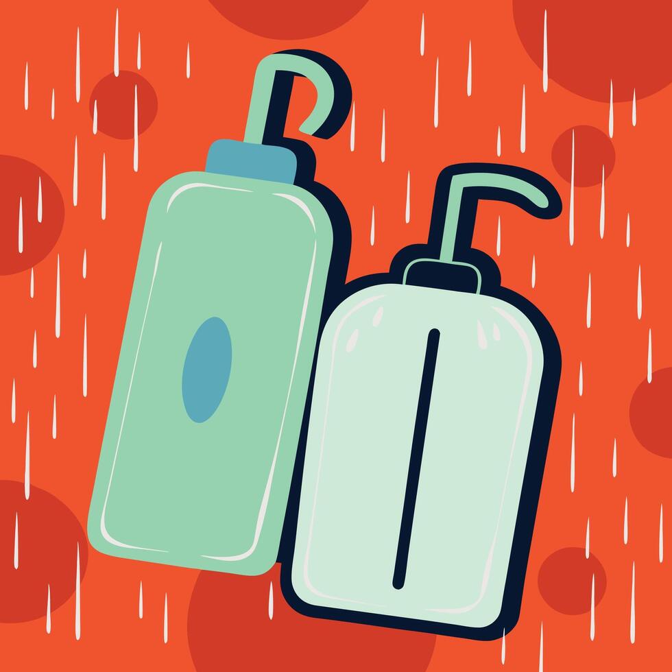 Liquid Soap Dispenser Clean Design for Bathroom vector