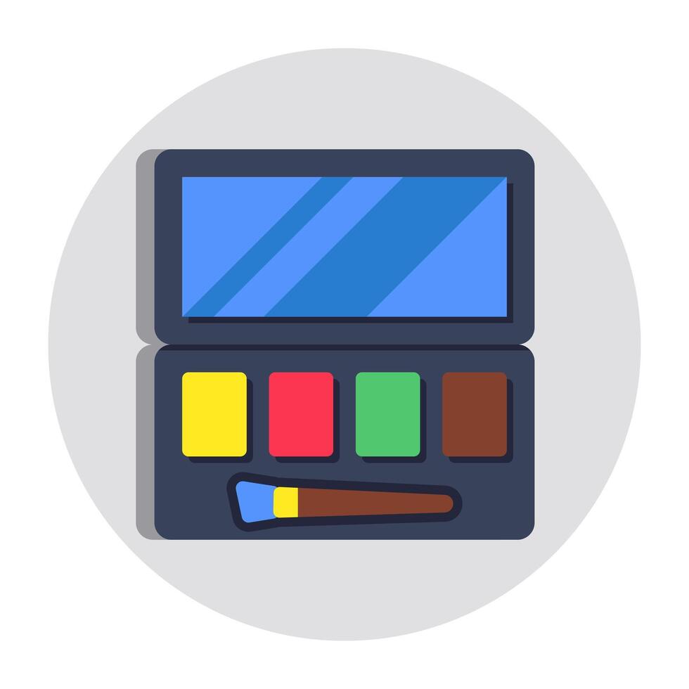 Modern design icon of eyeshadow kit vector