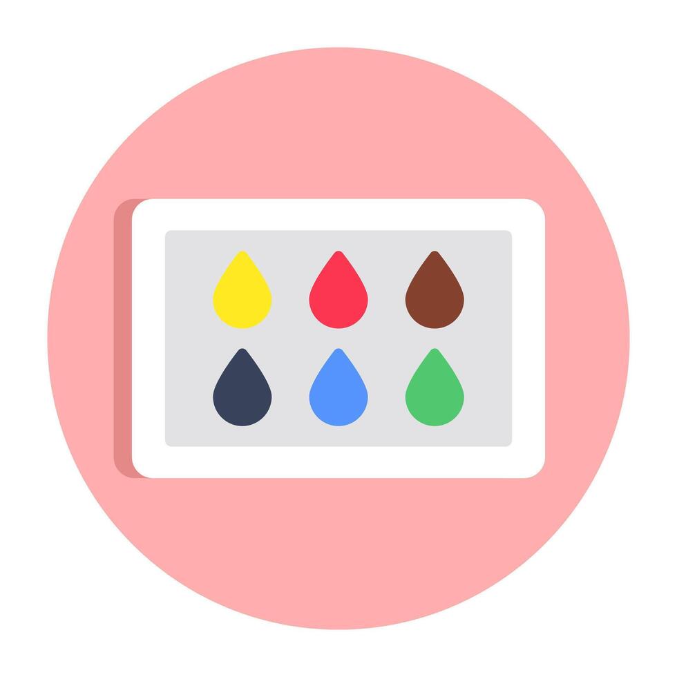 Modern design icon of eyeshadow kit vector