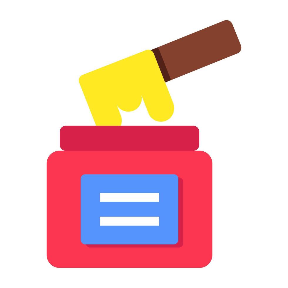 A beautiful design icon of wax vector