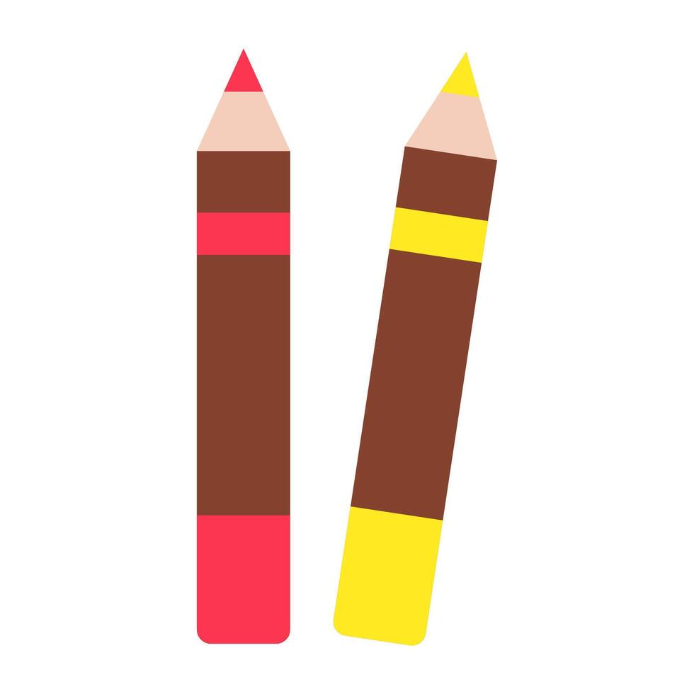An icon design of lip pencils vector
