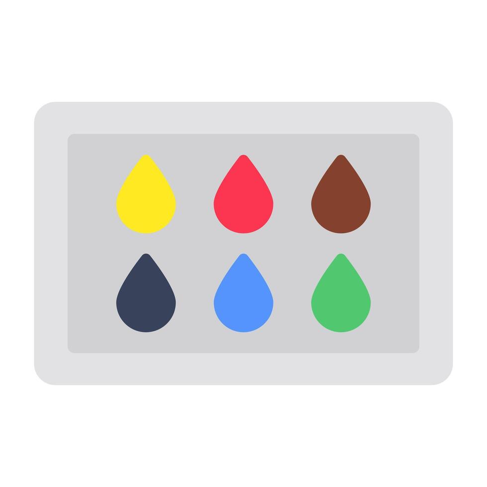 Modern design icon of eyeshadow kit vector