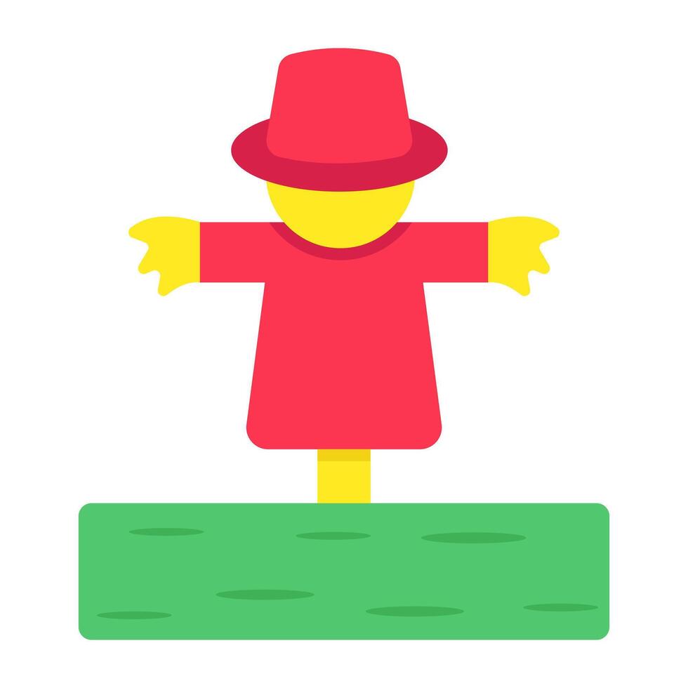 A beautiful design icon of scarecrow vector