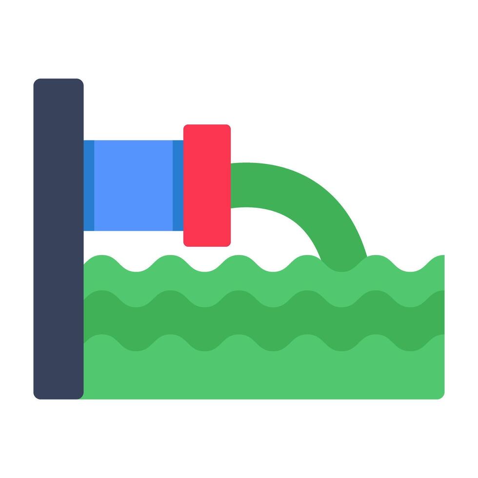 Modern design icon of waste water vector