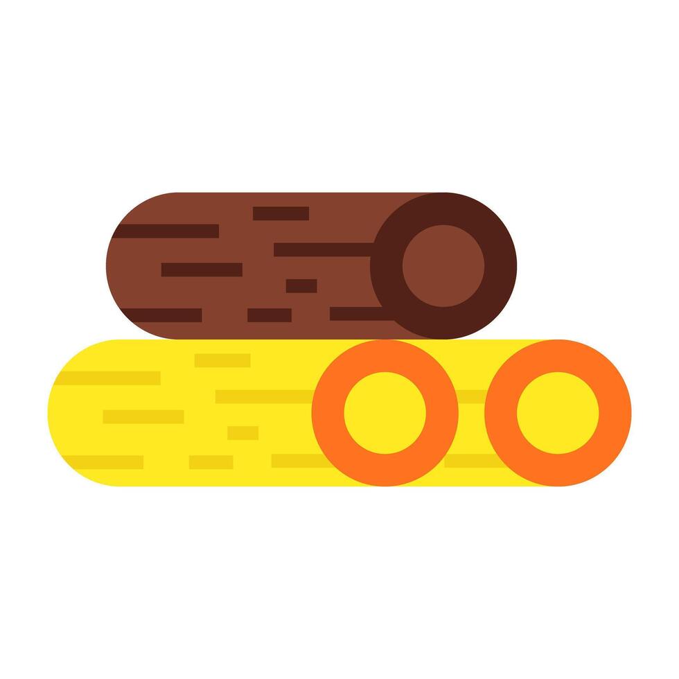 Unique design icon of wood logs vector
