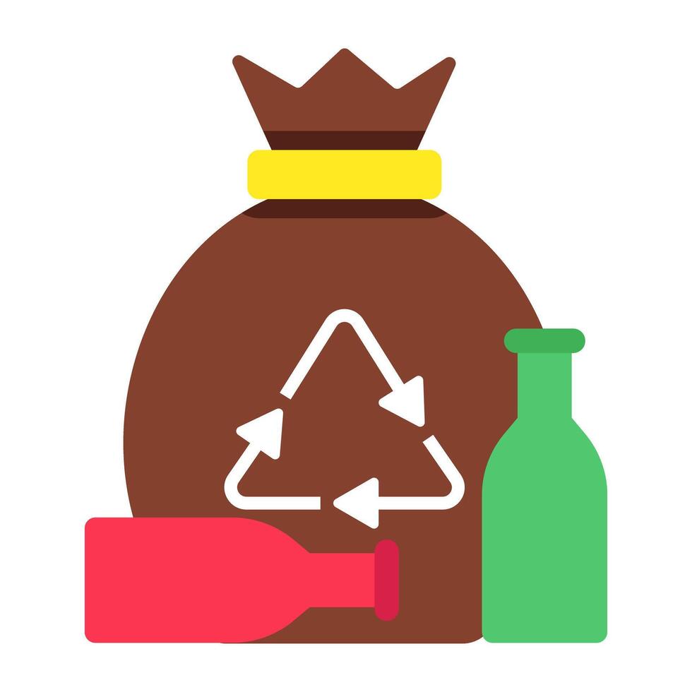 Unique design icon of garbage refresh vector