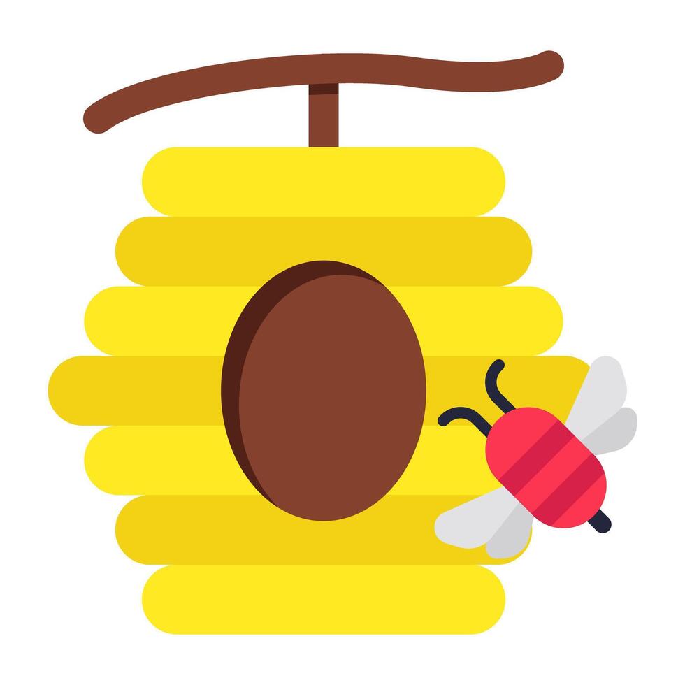 A trendy design icon of beehive vector