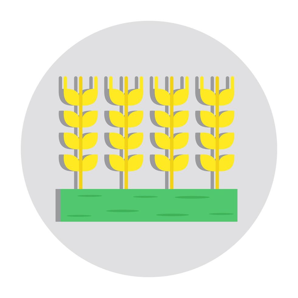 A colored design icon of crop vector