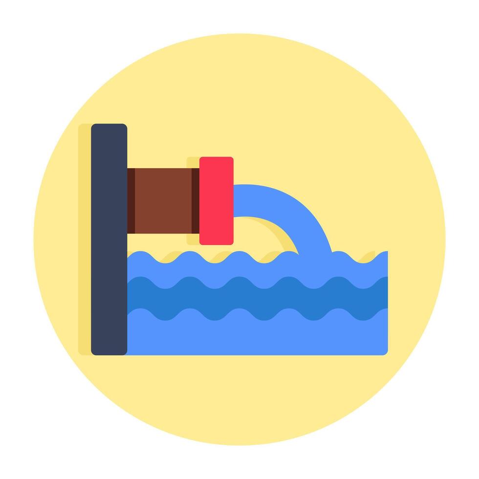 Modern design icon of waste water vector