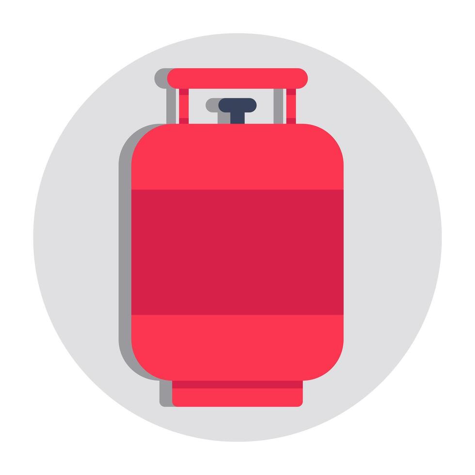 Trendy design of gas cylinder vector