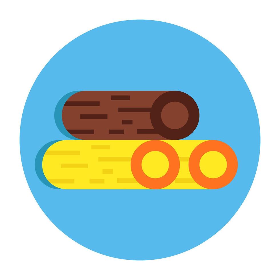 Unique design icon of wood logs vector