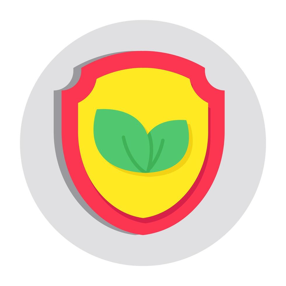 Creative design icon of eco security vector