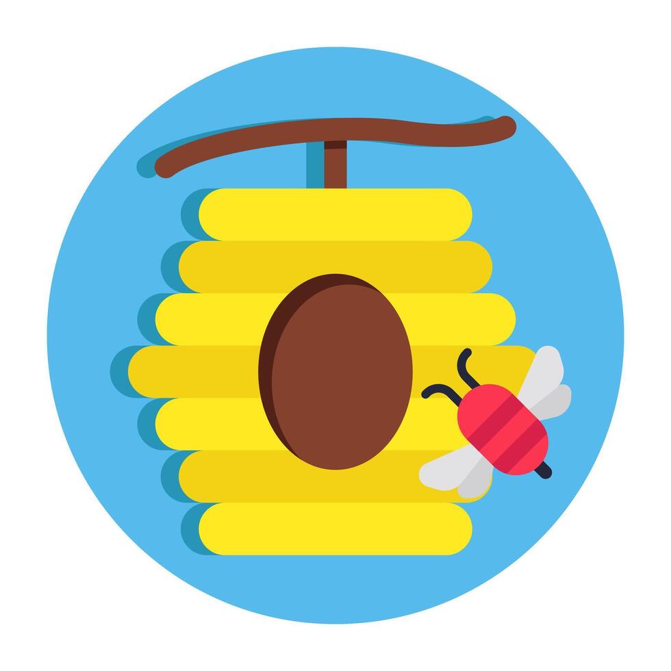 A trendy design icon of beehive vector
