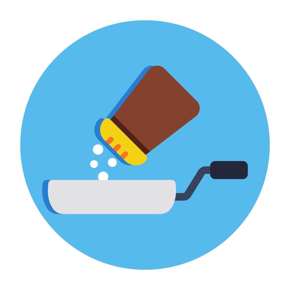 A beautiful design icon of frypan vector
