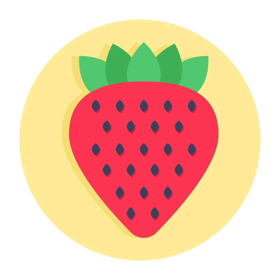 A trendy design icon of strawberry vector