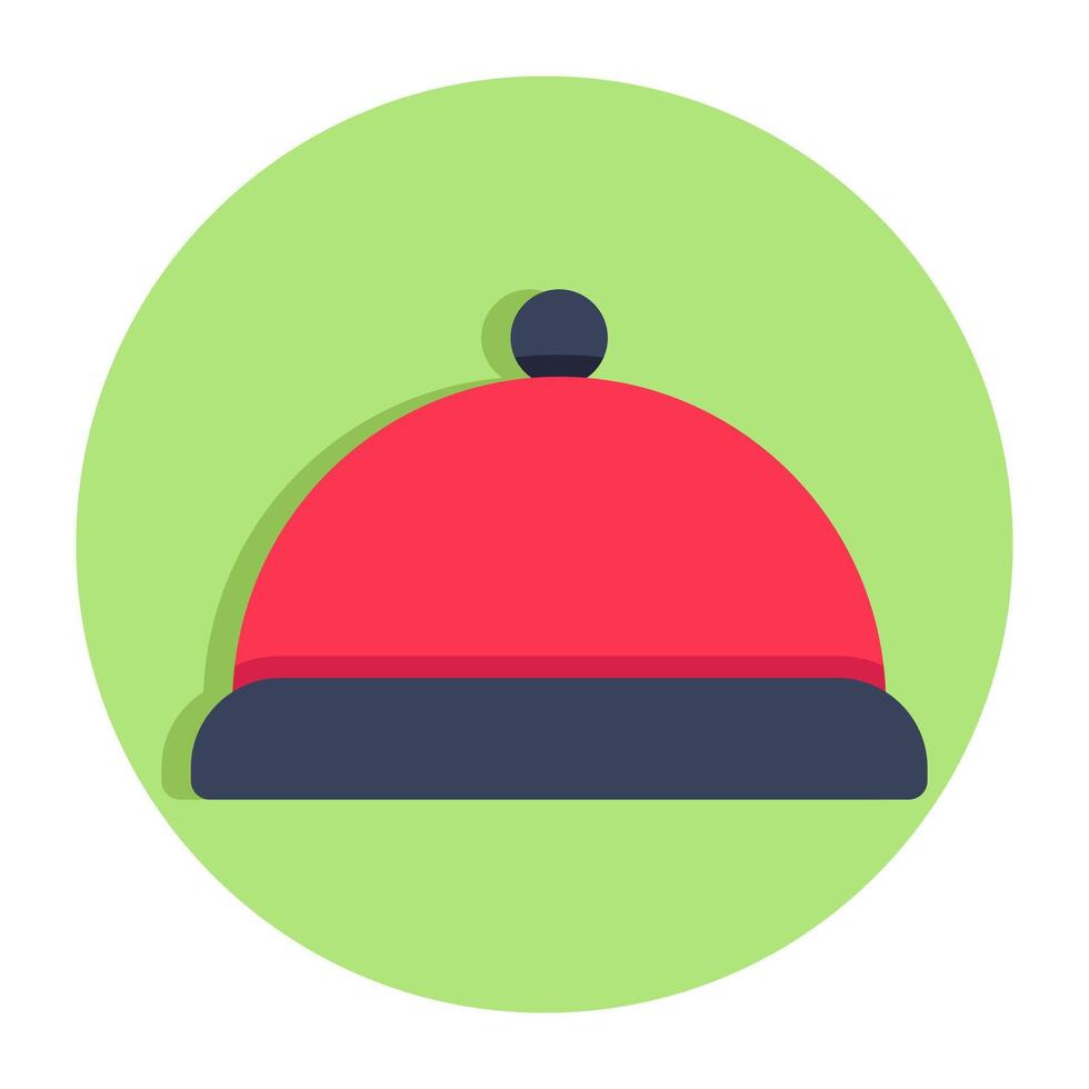 A beautiful design icon of serving dish vector