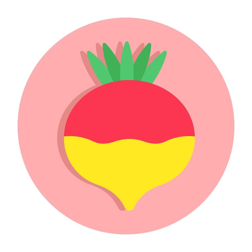 Modern design icon of beetroot vector