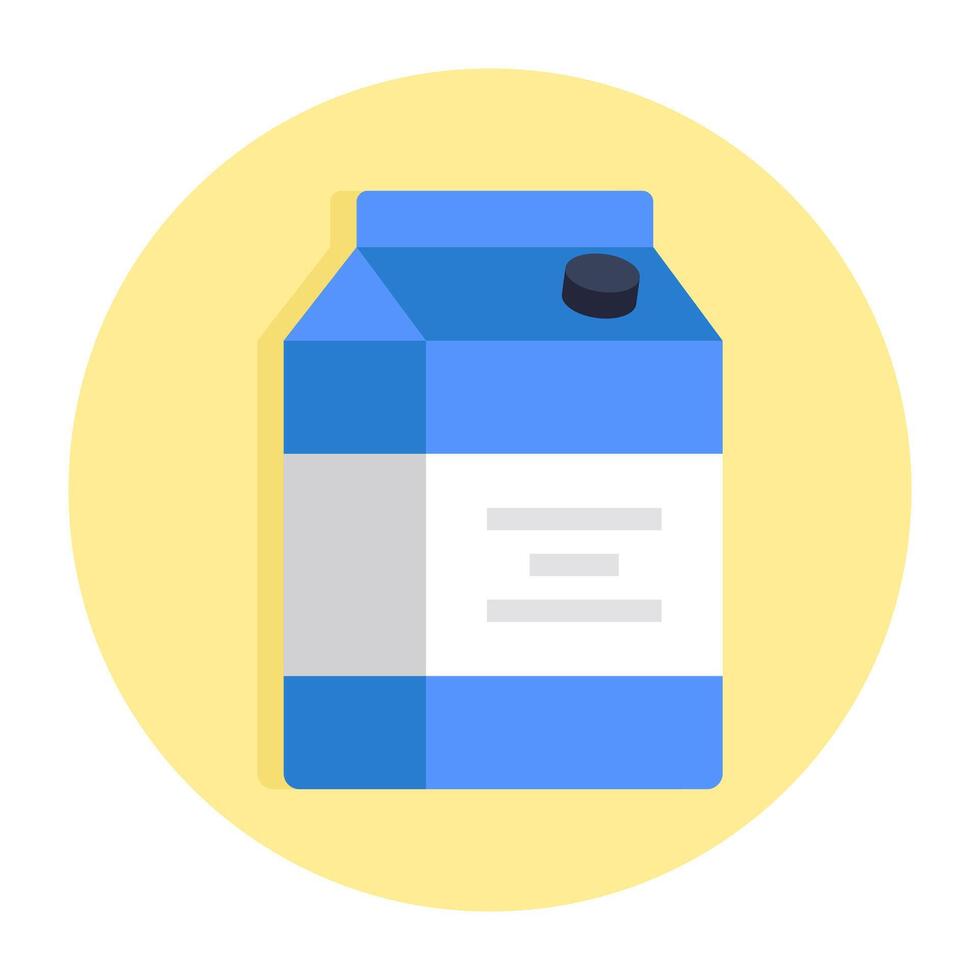 A trendy design icon of milk pack vector