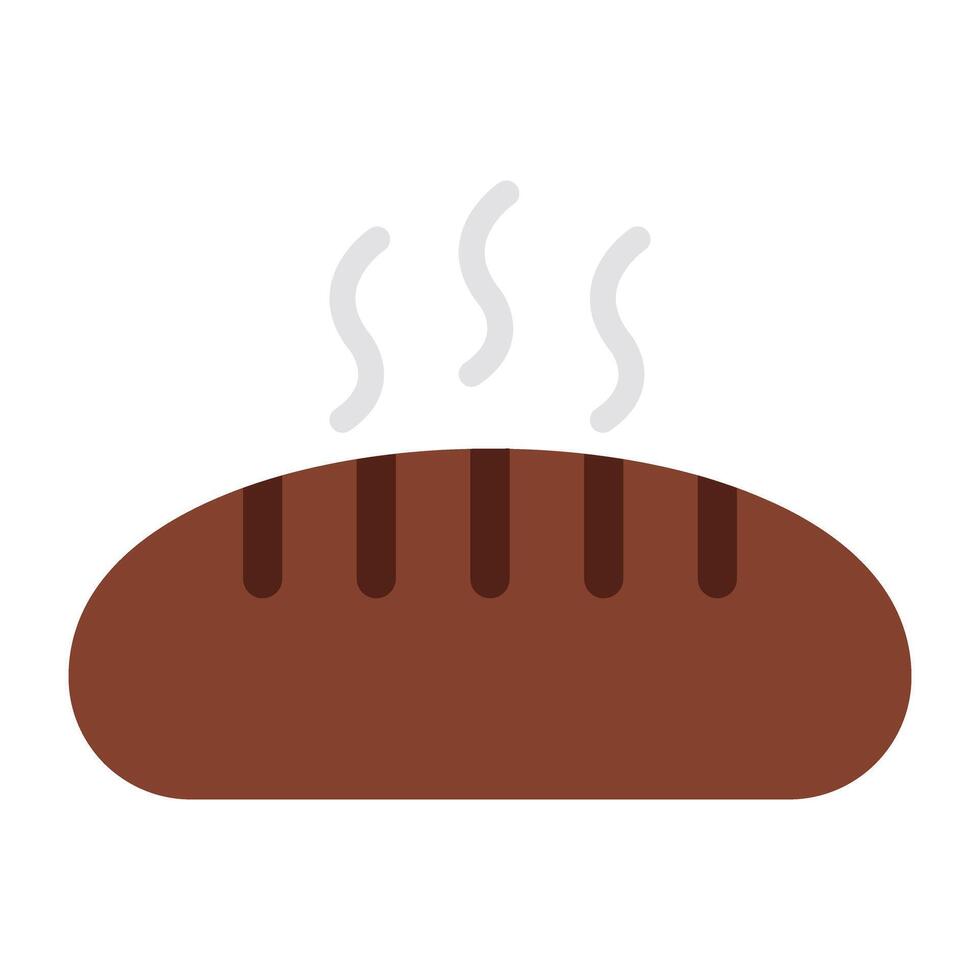 An icon design of bread loaf vector