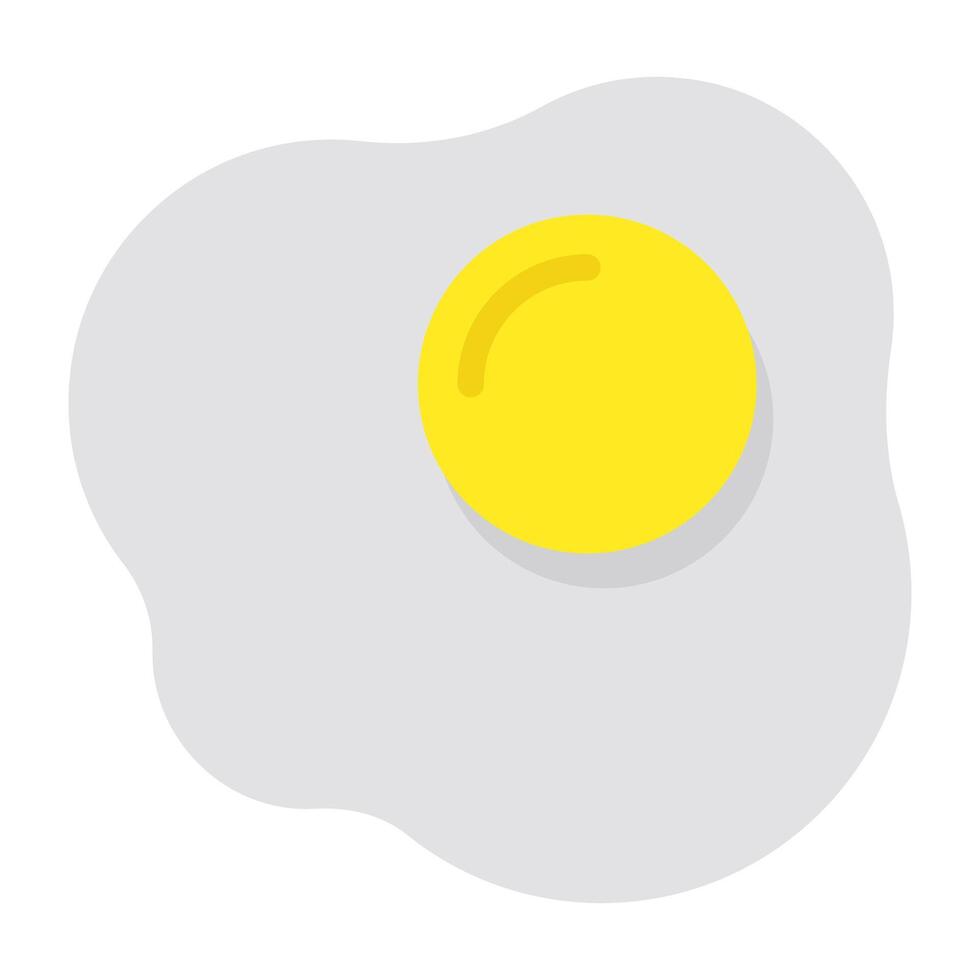 A trendy design icon of fried egg vector