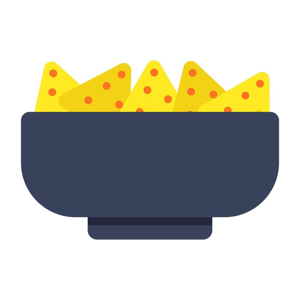 An icon design icon of nachos vector