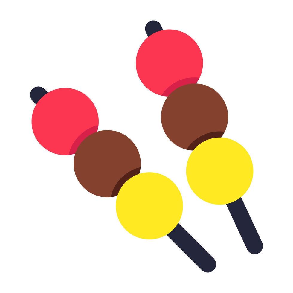 Modern design icon of kabab vector