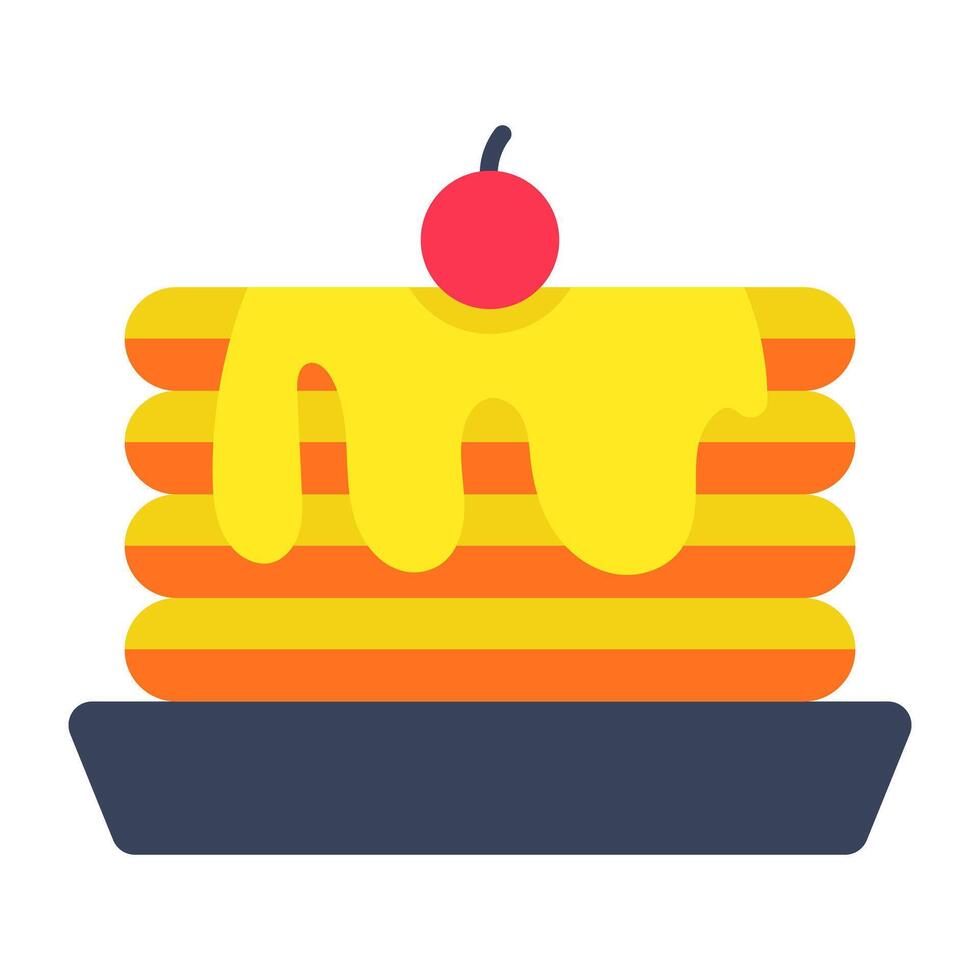 A beautiful design icon of cake vector