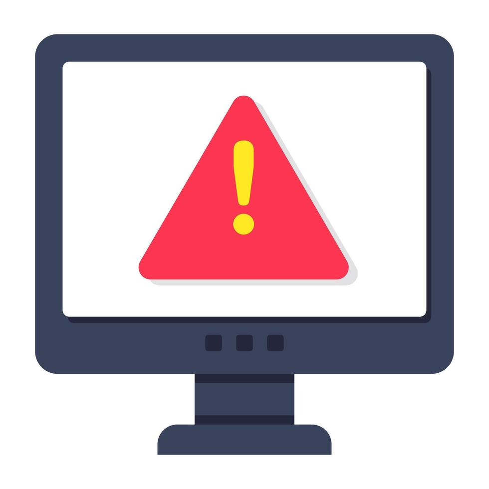An icon design of system error vector