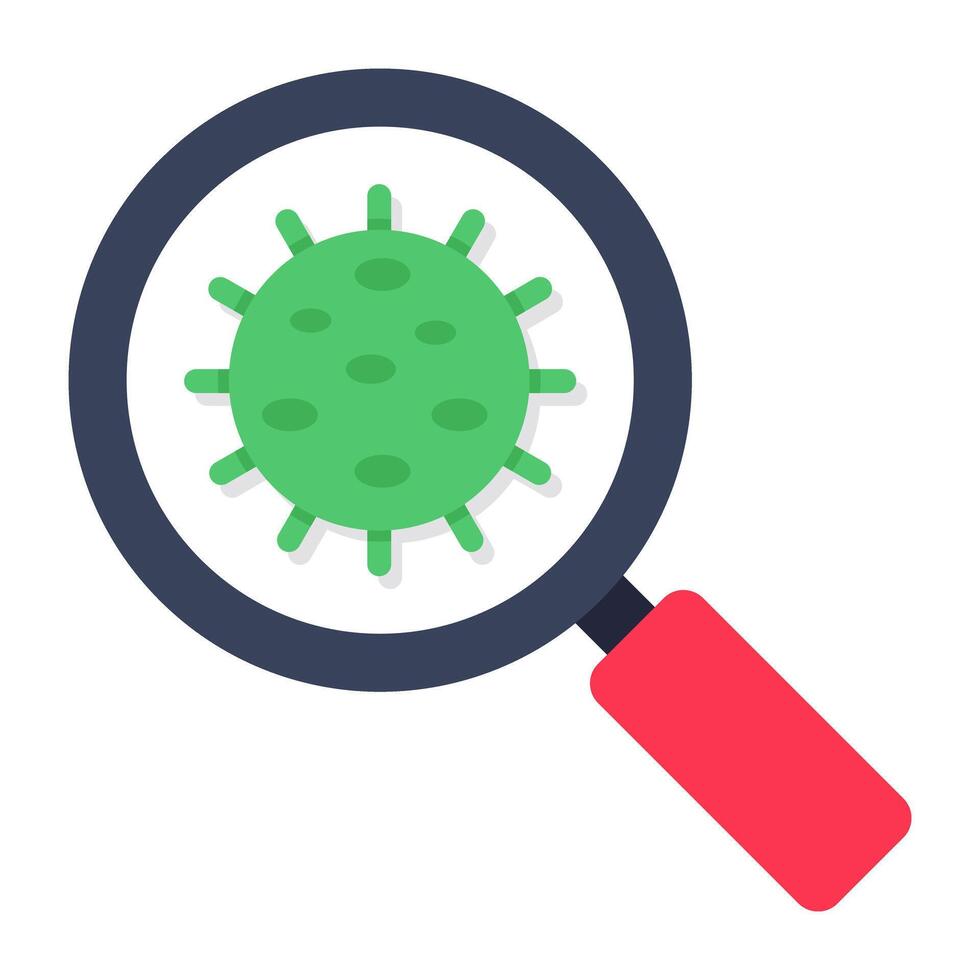 Perfect design icon of search germs vector