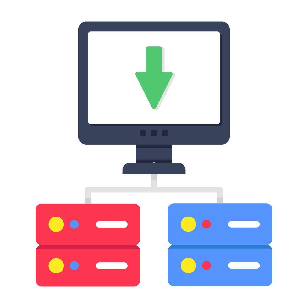 A premium download icon of system install vector