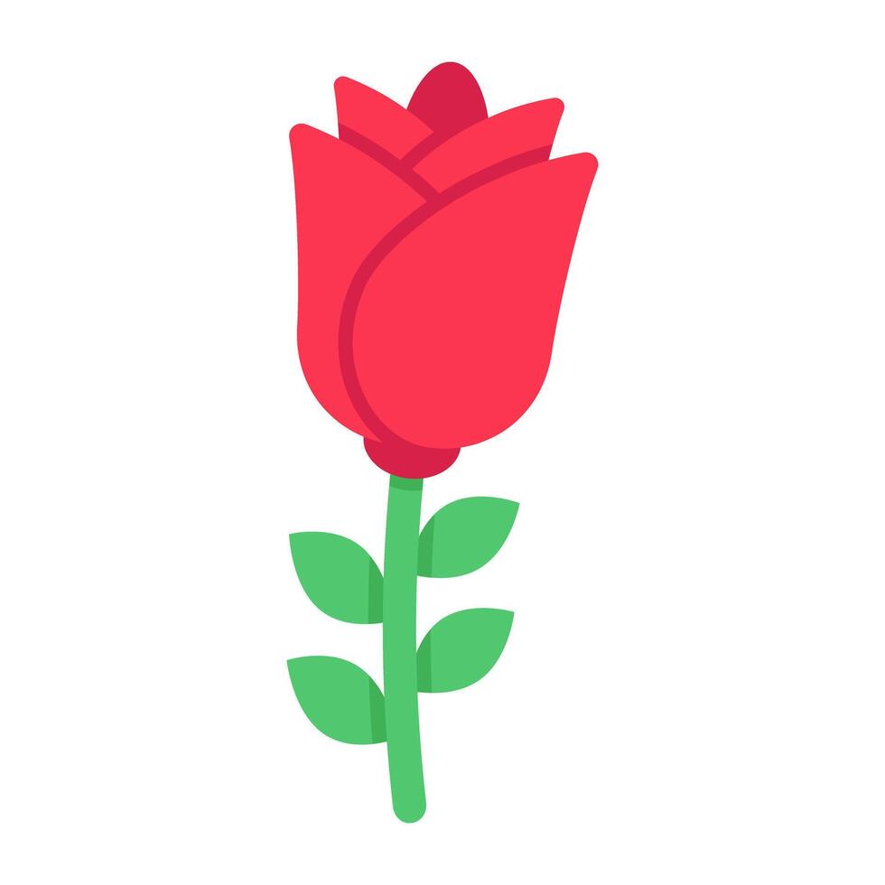 Modern design icon of rose flower vector