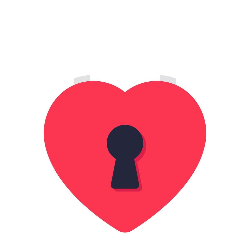 design of secret love, flat icon vector