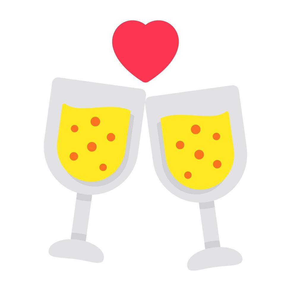 Editable design icon of cheers vector
