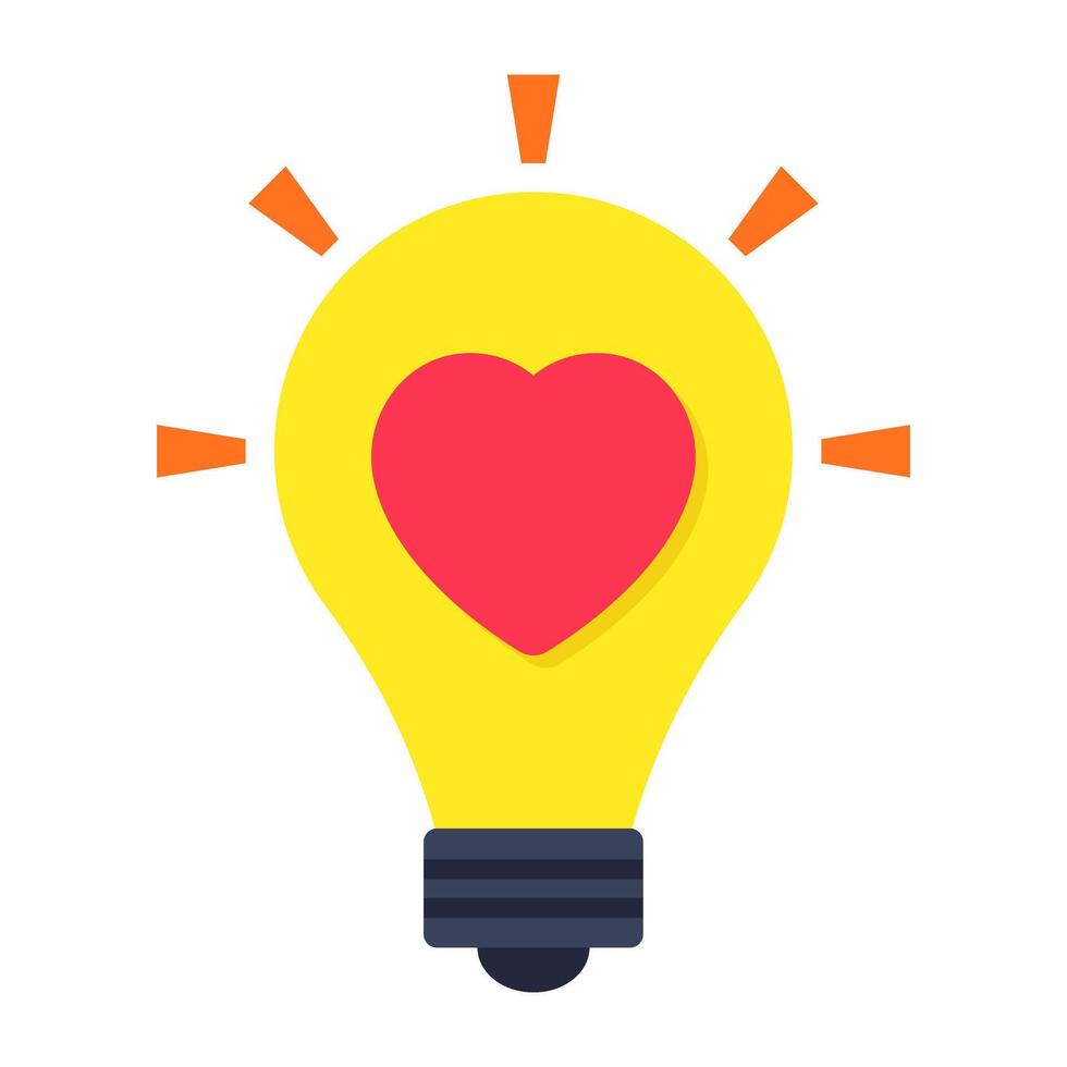 An icon design of love idea vector