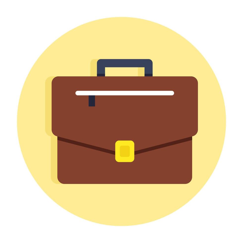 A colored design icon of suitcase vector