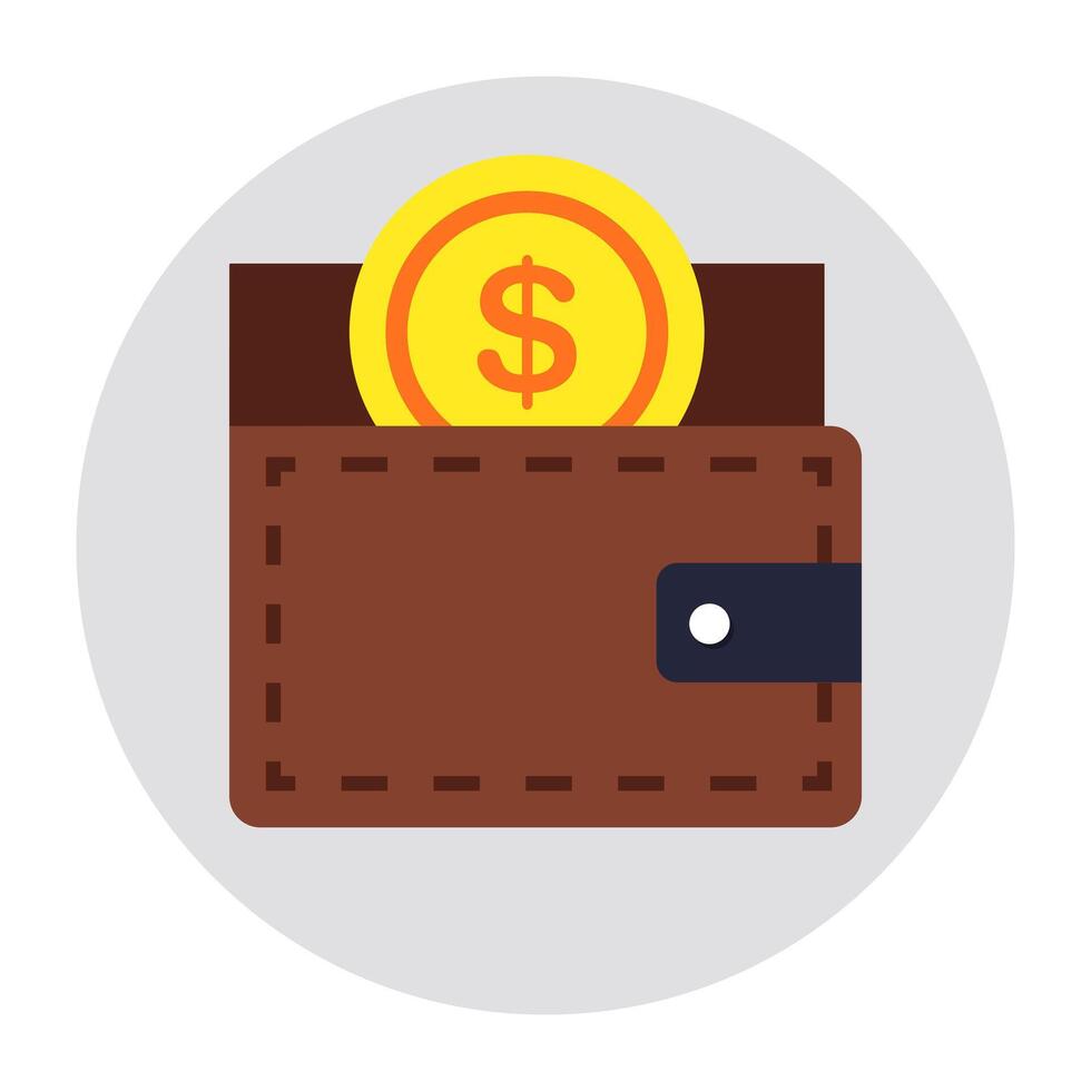 A trendy design icon of wallet vector
