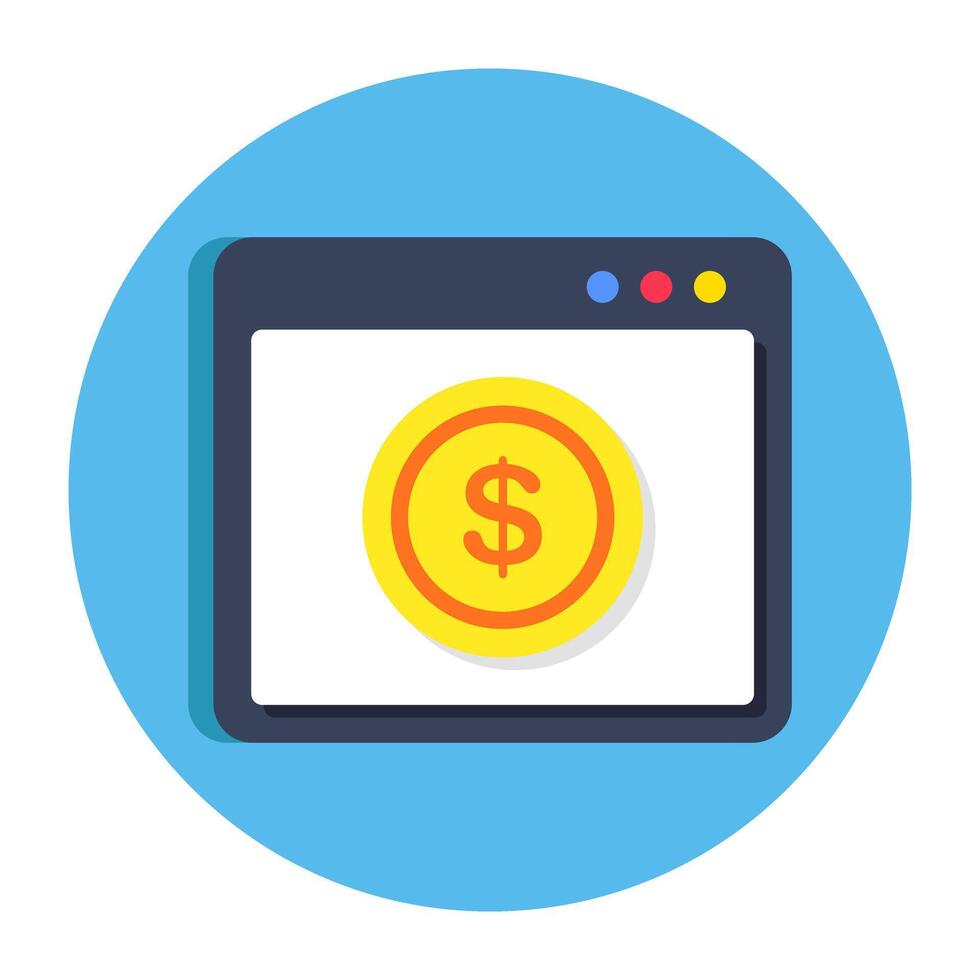 Premium design icon business website coin vector