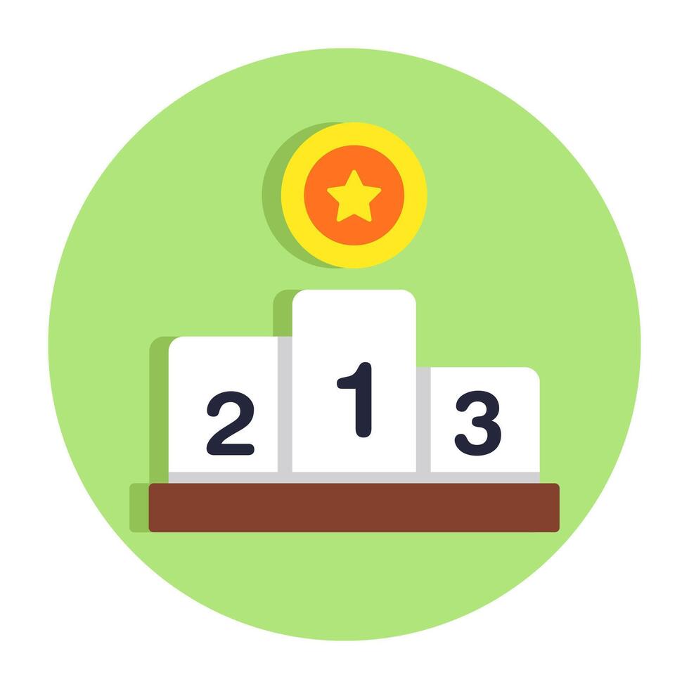 A trendy design icon of leadboard vector