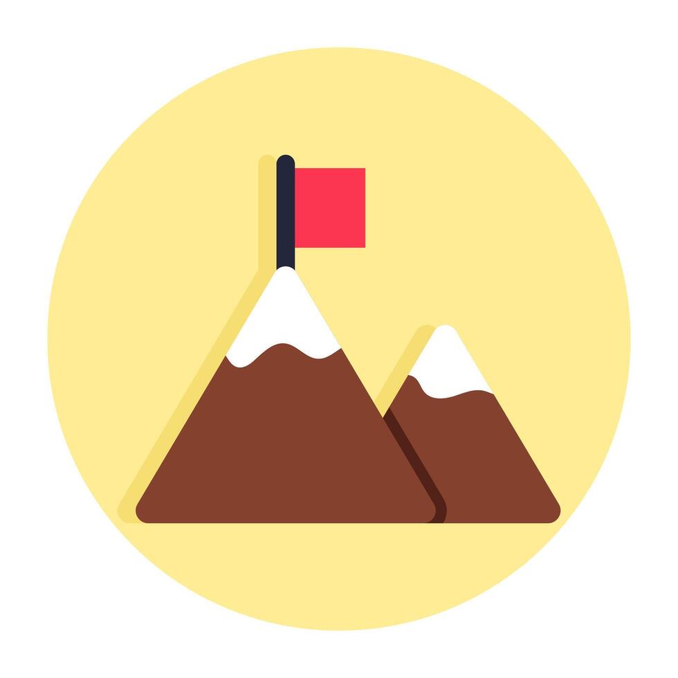 A trendy design icon of missions accomplished vector