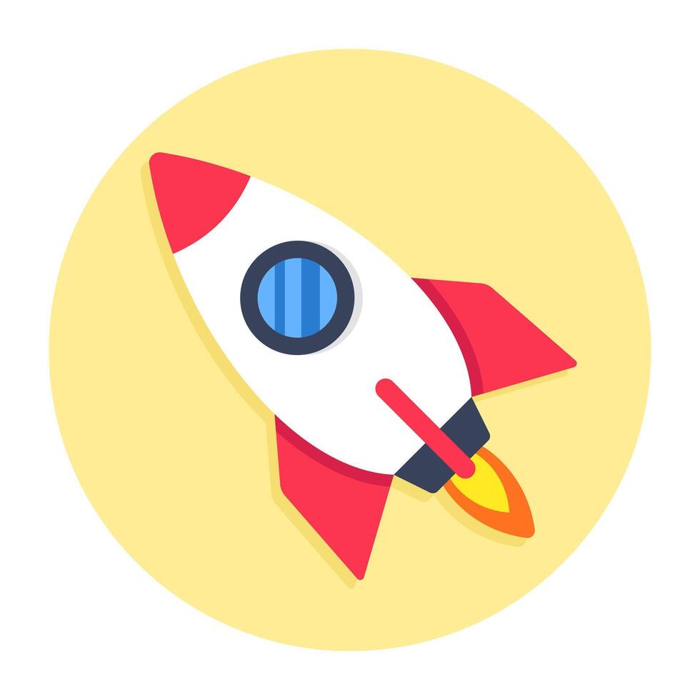 A beautiful design icon of startup vector