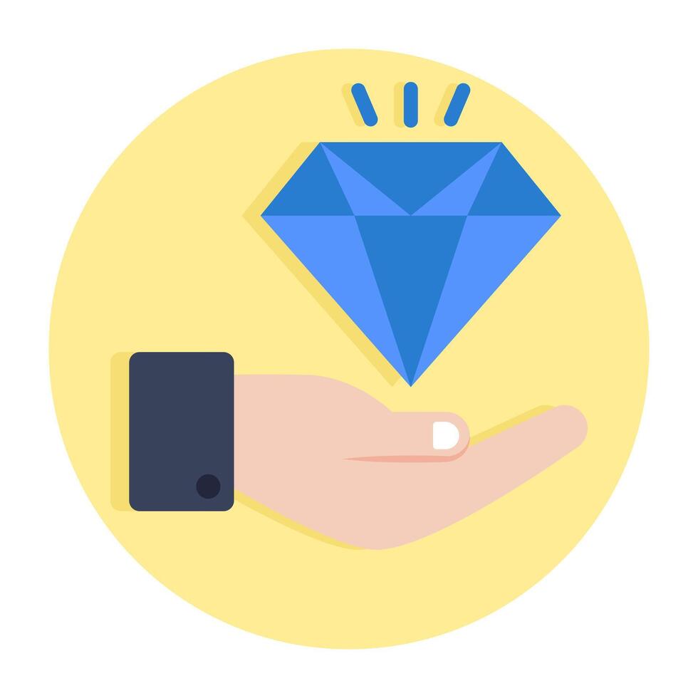Perfect design icon of diamond care vector