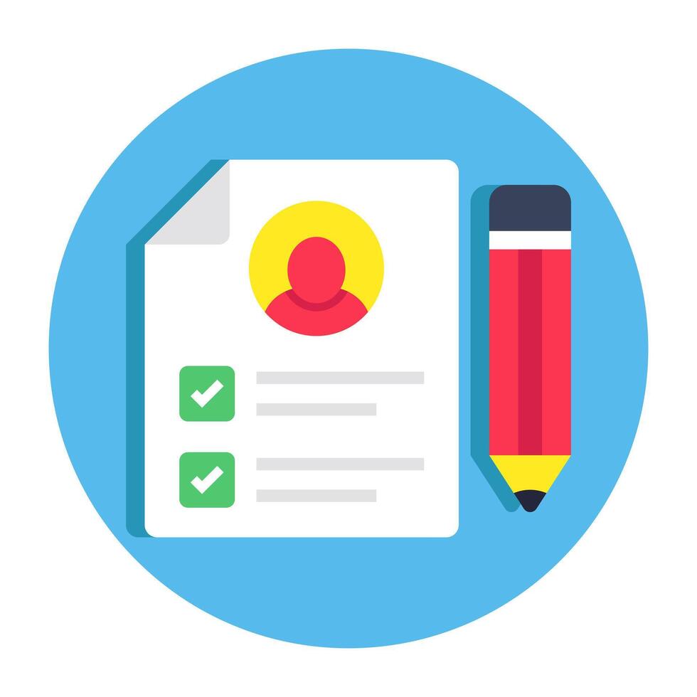 Creative design icon of cv vector