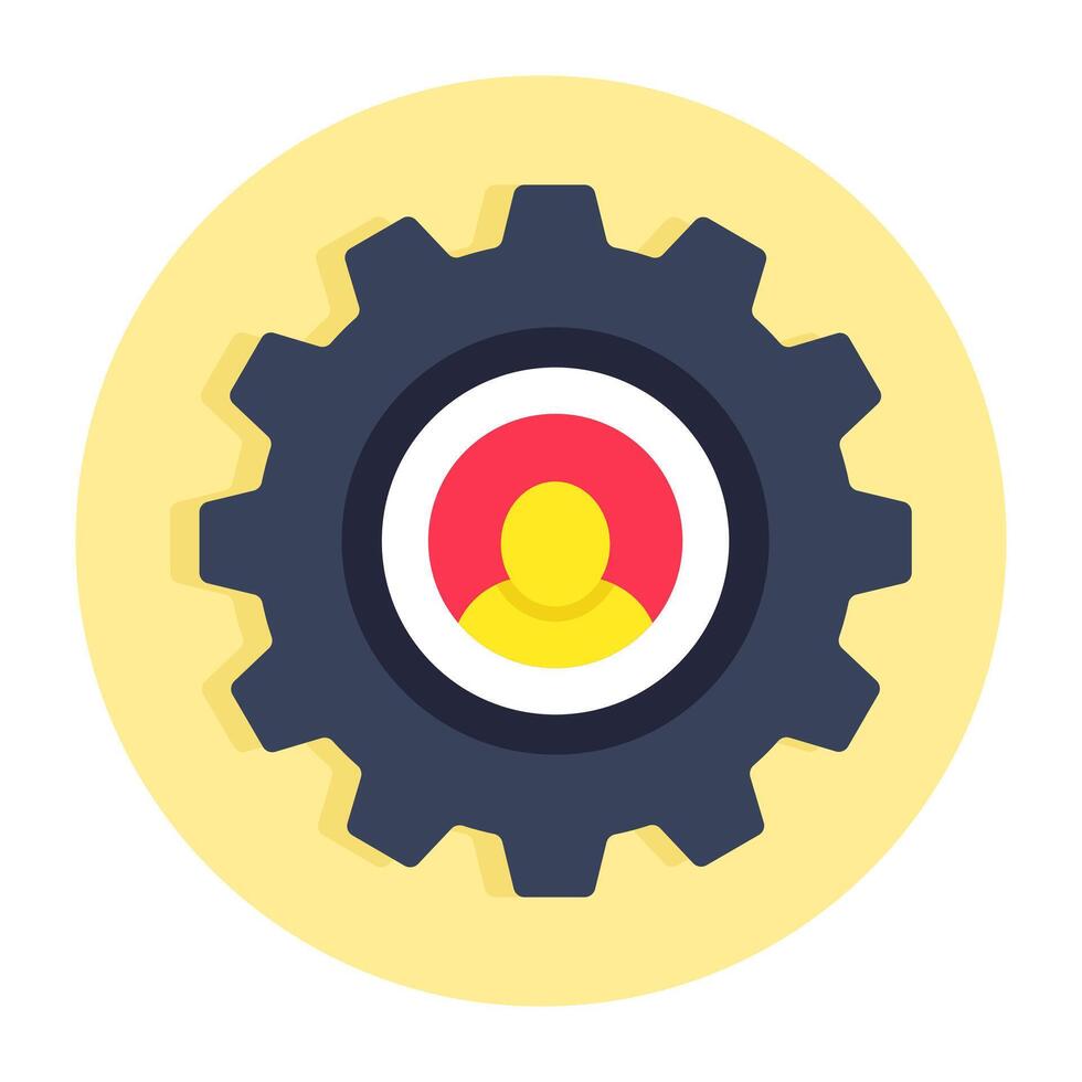 Premium design icon of user Setting vector