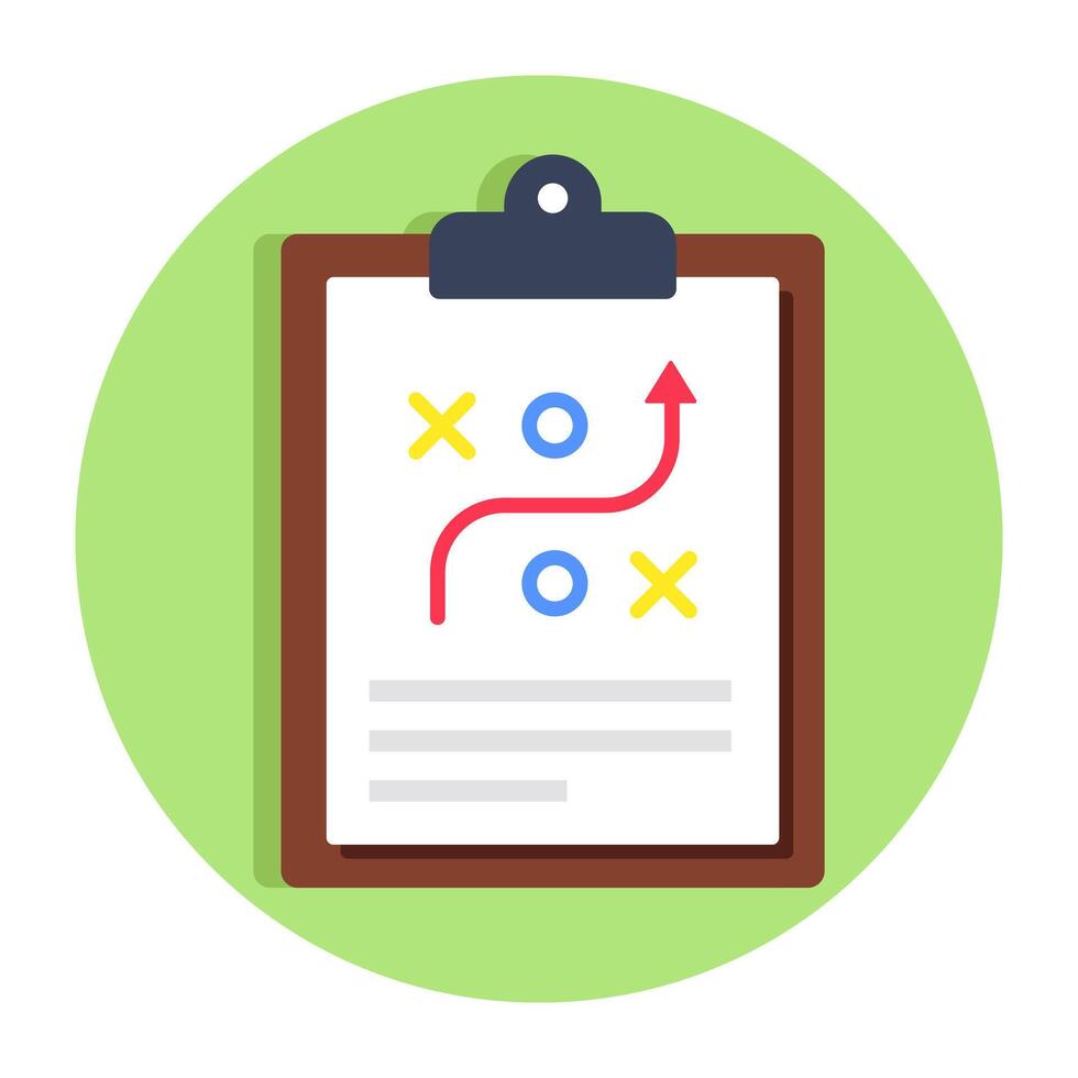 Premium design icon of strategy vector