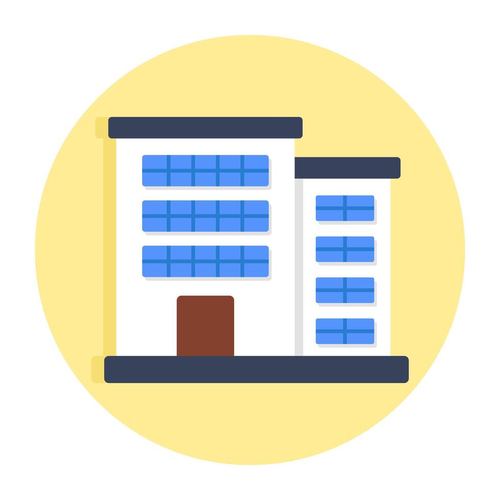 A beautiful design icon of building vector