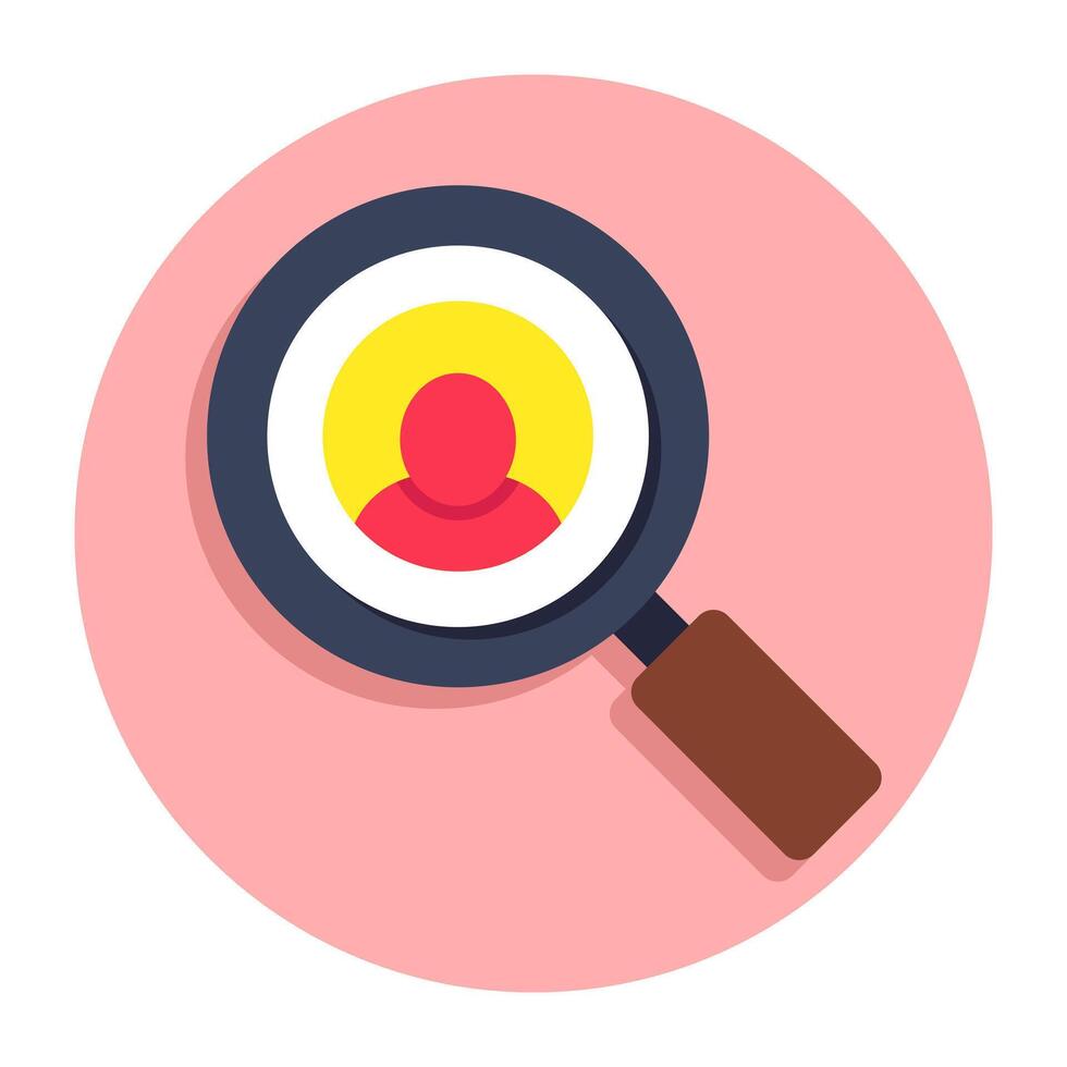 A trendy design icon of search user vector