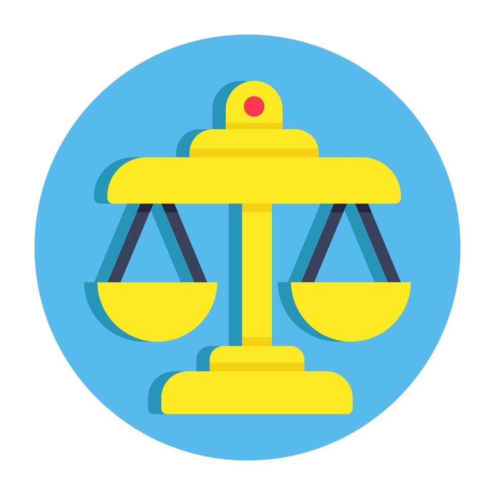 Premium design icon of balance scale vector